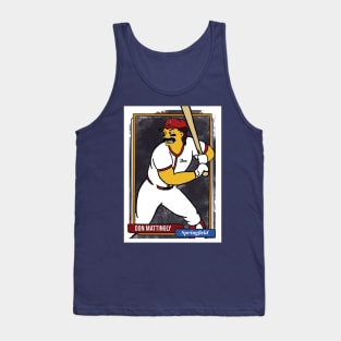 Don Mattingly Springfield Homer at the Bat Baseball Tank Top